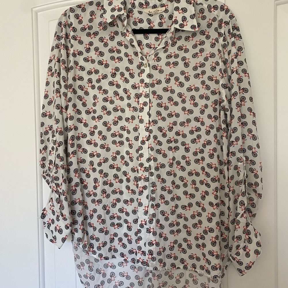 Bicycle Button Down Top - image 1